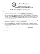 Instructions For Due Diligence Letter - 2015