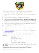 Fire Department Application Form - 2017
