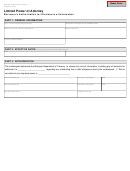 Form 4300 - Limited Power Of Attorney Borrower's Authorization For Disclosure Of Information