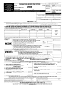 Youngstown Income Tax Return - State Of Ohio - 2003