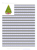 Christmas Tree Writing Paper