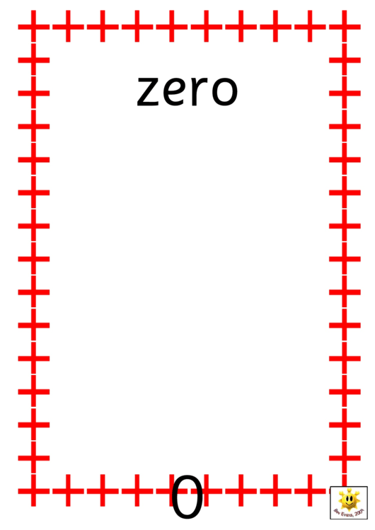 St. George Shield Zero To Ten Counting Cards Printable pdf