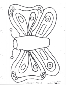 Caterpillar Into Butterfly Coloring Sheet