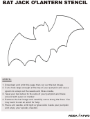 Bat Jack O'lantern Stencil Template