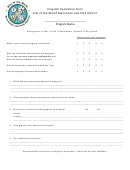 Program Evaluation Form - Rim Of The World Recreation And Park District