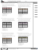 Continuing Pattern Rule With Tables Worksheet Template With Answer Key