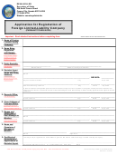 Form 78a - Application For Registration Of Foreign Limited-liability Company - Nevada Secretary Of State - 2003