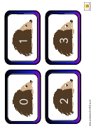 Hedgehog 1-30 Number Practice Sheet