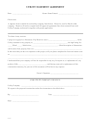 Utility Easement Agreement Template Printable pdf