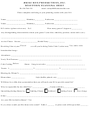 Reception Planning Sheet Template - Music Box Productions, Inc