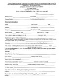 Application For Greene County Public Defender's Office Form