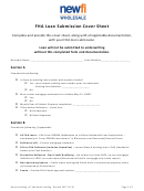 Fha Loan Submission Cover Sheet