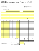Form 1034 - Virginia Forest Products Tax Return - Department Of Taxation