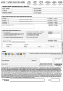 Visa Application Form - Visa Center Order Form