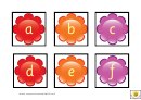 Alphabet Flower Practice Sheet Printable pdf