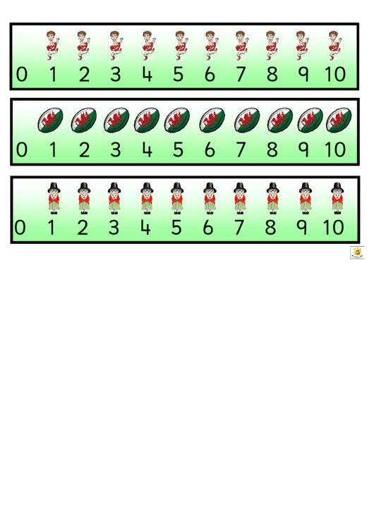 Welsh Style Number Line Template