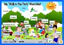 My Walk In The Park Word Mat