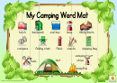 My Camping Word Mat