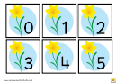Flower 1 To 20 Number Flash Card Template