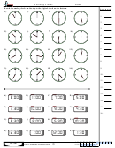 Matching Clockst Worksheet Template With Answer Key