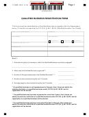 Form It-qbr - Qualified Business Registration Form
