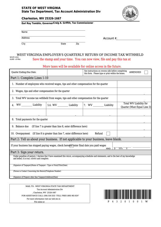 West Virginia Withholding Form