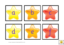 Star Alphabet Practice Sheets Printable pdf