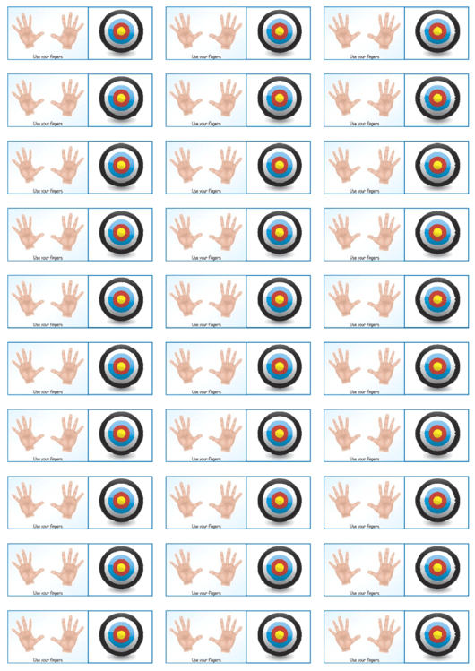 Achievement Math Handout Sticker Template Fingers Avery Printable pdf
