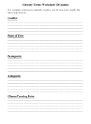 Literary Terms Worksheet (20 Points)