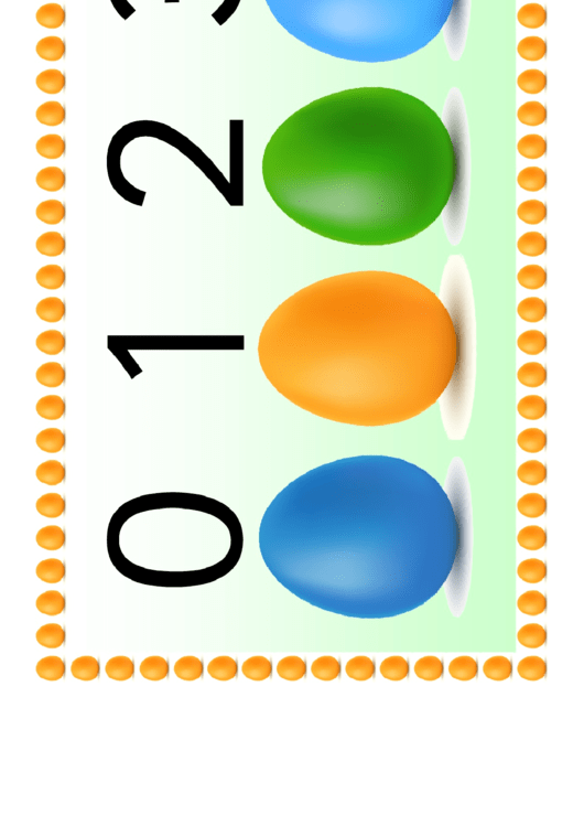 Eggs Number Practice Sheet Printable pdf