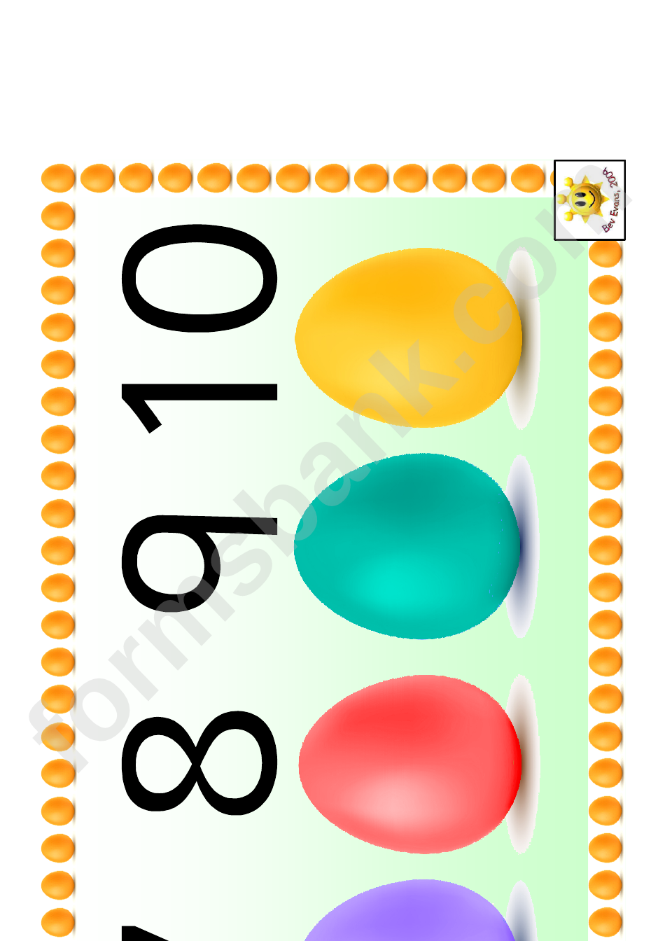Eggs Number Practice Sheet