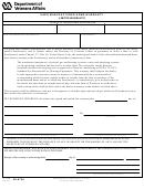 Va Form 26-8730 - Used Manufactured Home Warranty