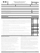 Form W-4s - Request For Federal Income Tax Withholding From Sick Pay - 2016