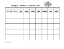 Things I Need To Work On! Weekly To Do List Template - Rhino