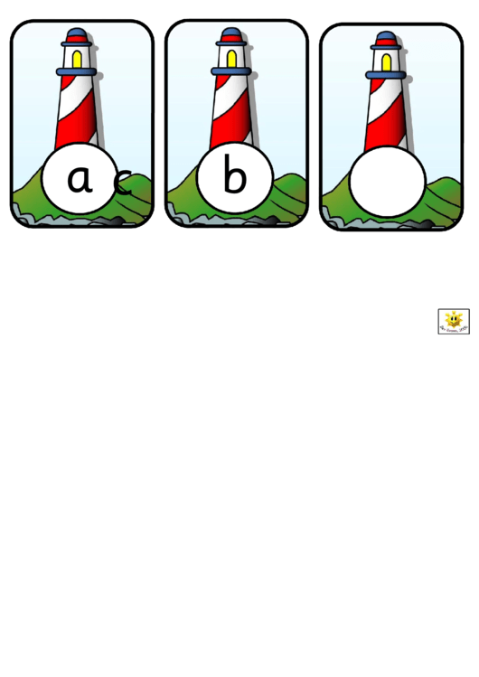 Alphabet Cards Template - Lighthouse Letters And Phonics Printable pdf