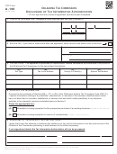 Otc Form A-100 - Disclosure Of Tax Information Authorization