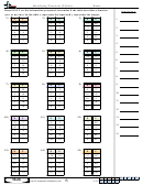 Identifying Functions (Tables) Worksheet Template With Answer Key Printable pdf