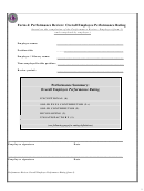 Performance Review: Overall Employee Performance Rating Printable pdf