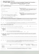 Form Ptax-300 - Application For Non-homestead Property Tax Exemption - County Board Of Review Statement Of Facts
