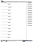 Converting Mixed American Lengths Worksheet Template With Answer Key