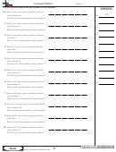 Creating Patterns Worksheet Template With Answer Key