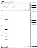 Examining Number Sets (word) Worksheet Template With Answer Key