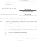 Form Mnpca-6a - Restated Articles Of Incorporation - Maine Domestic Nonprofit Corporation
