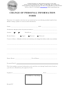 Change Of Personal Information Form - Public Employees' Retirement System Of Nevada