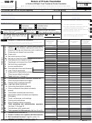 Sample Form 990-pf - Return Of Private Foundation - 2015