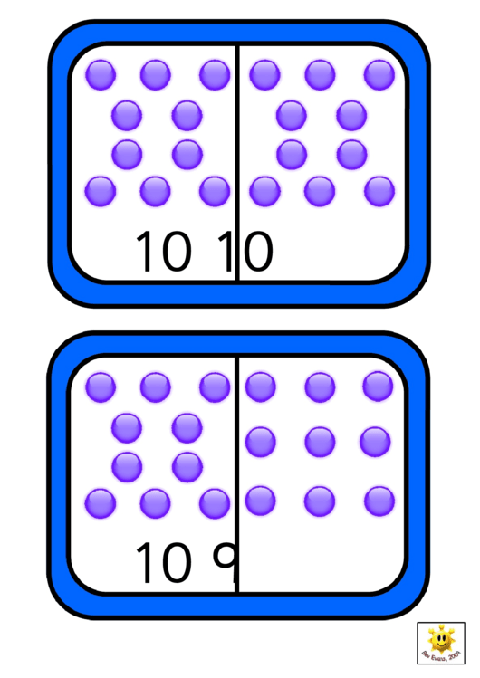 Dominoes To 10 Numbers Template Printable pdf