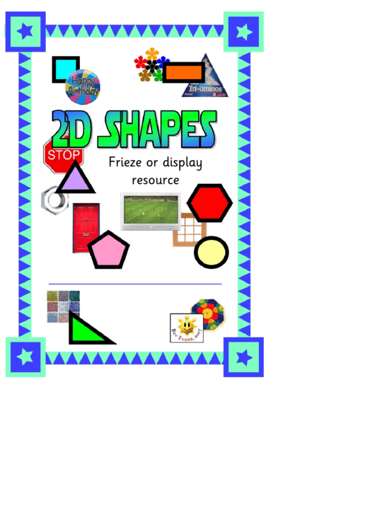 2d Shapes Template Printable pdf