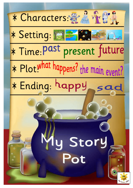 Story Pot Mini Reminder Card Template Printable pdf