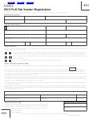 Form 854 - Pull-tab Vendor Registration - 2013