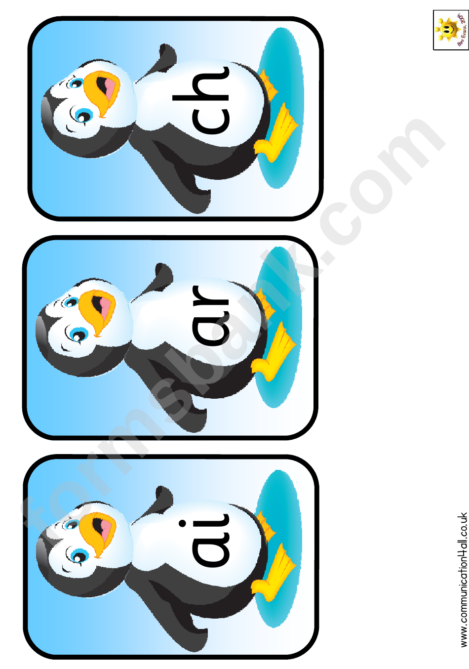 Penguin Phonetic Alphabet Chart